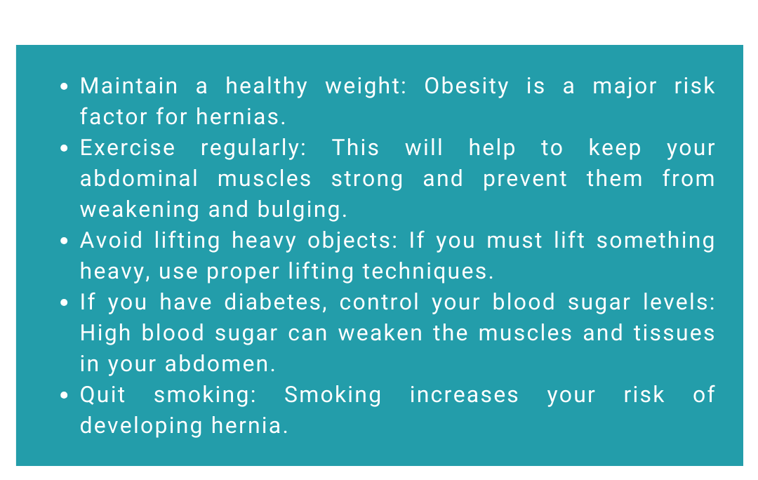 prevention tips hernia