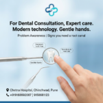 Dental awareness poster showing signs you may need a root canal, including persistent tooth pain, sensitivity to hot and cold,