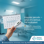 irregular-period-dates-and-a-thermometer- at maternity clinic consulting-an-obstetrician-and-gynaecologist-at-Chetna-Hospital-in-Chinchwad-Pune