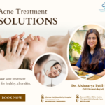 for-acne-treatment-solutions-showing-a-facial-skincare-procedure-a-woman-checking-acne-in-a-mirror-and-a-portrait-of-Dr.-Aishwarya-Patil-Pethe-MD-Dermatologist