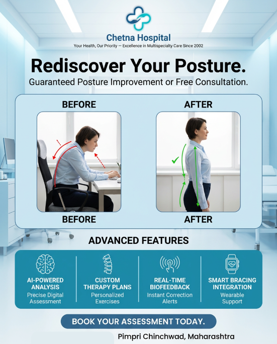 Specialty Physiotherapist performing AI-powered posture analysis on a patient at Next Gen Rehab Centre