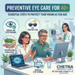 Dr. Rachana Tiwari Patil, senior ophthalmologist at Chetna Hospital, specializing in preventive eye care for patients over 40 in Pimpri Chinchwad.