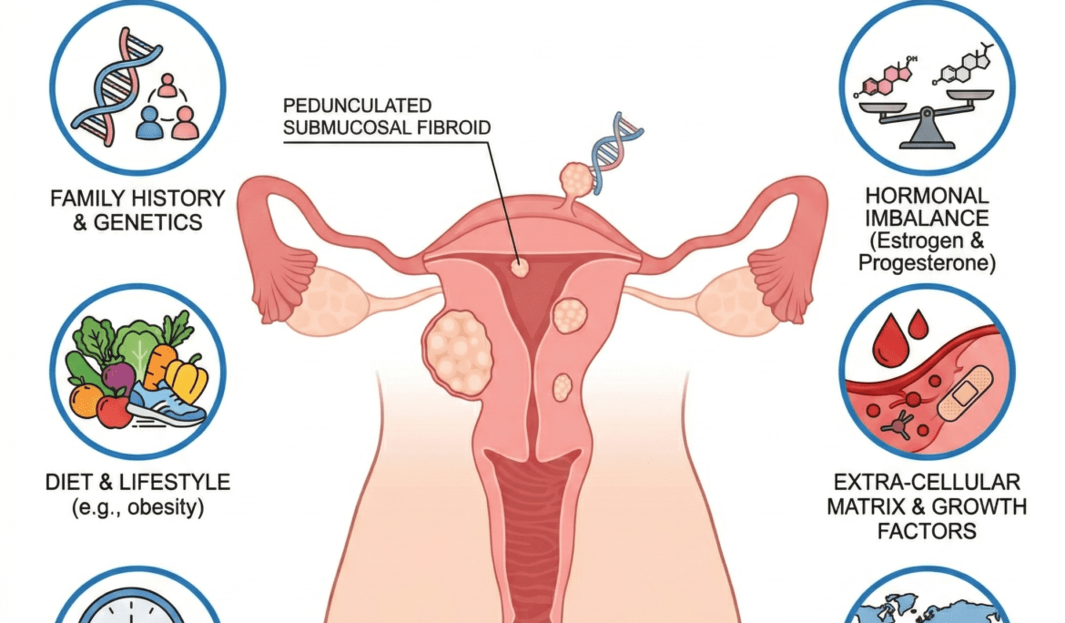 Gynecologist in Chinchwad explaining causes of uterine fibroids including hormonal imbalance and lifestyle factors