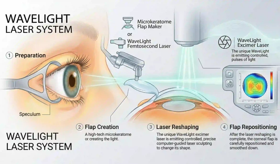 Dr. Rachana Tiwari Patil performing WaveLight Eye Surgery at Chetna Hospital Chinchwad Pune