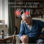 Person experiencing knee discomfort while climbing stairs