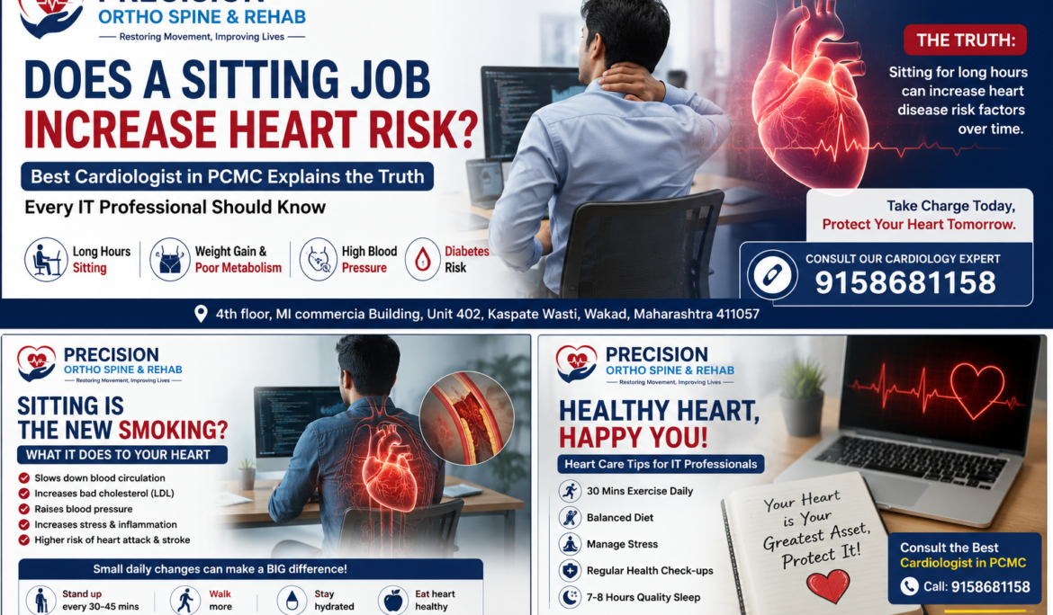 How prolonged sitting and sedentary IT jobs can increase cardiovascular risk and affect heart health