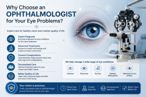 Why choose an ophthalmologist for eye problems in PCMC
