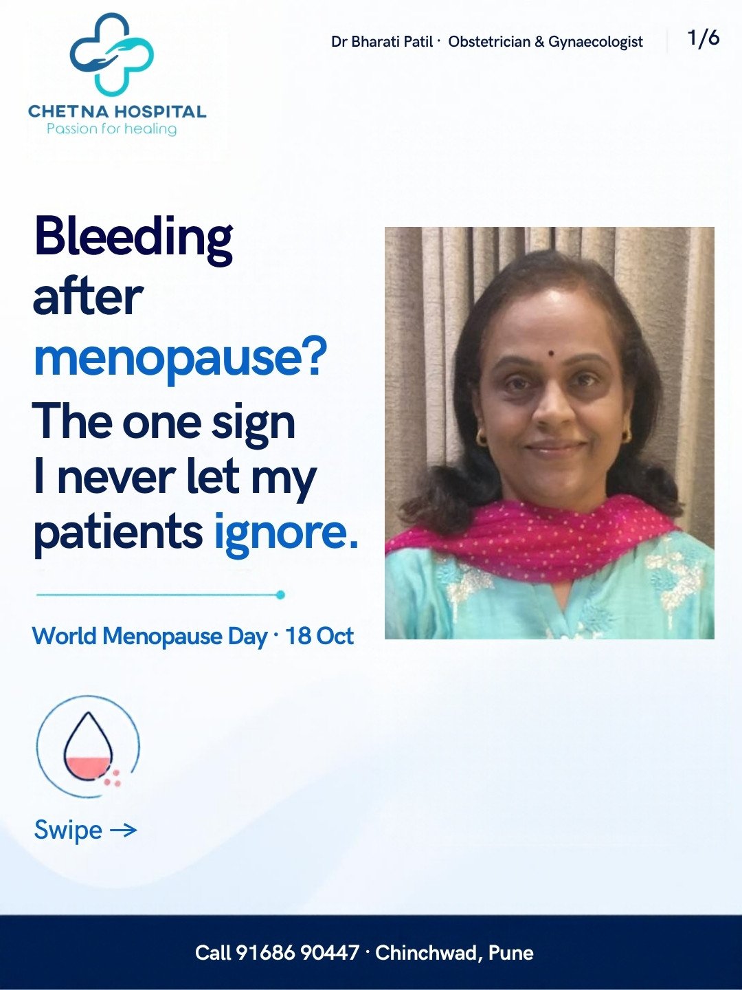 Slide 1: Bleeding after menopause - Dr Bharati Patil
