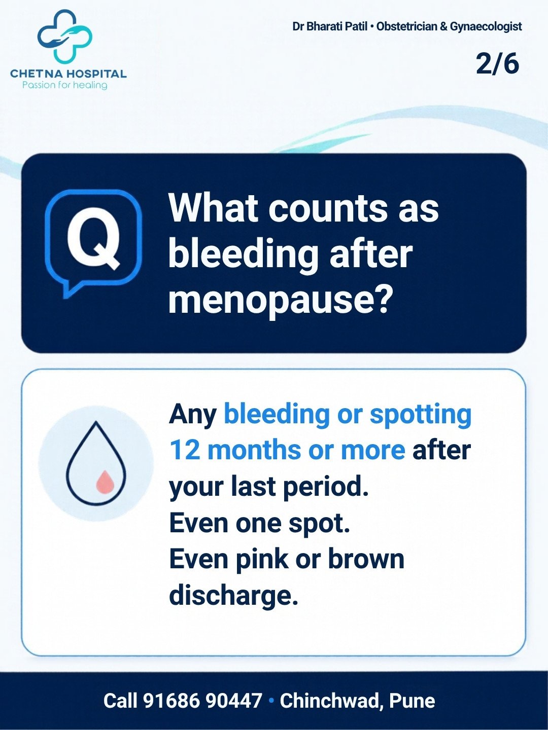 Slide 2: What counts as bleeding after menopause