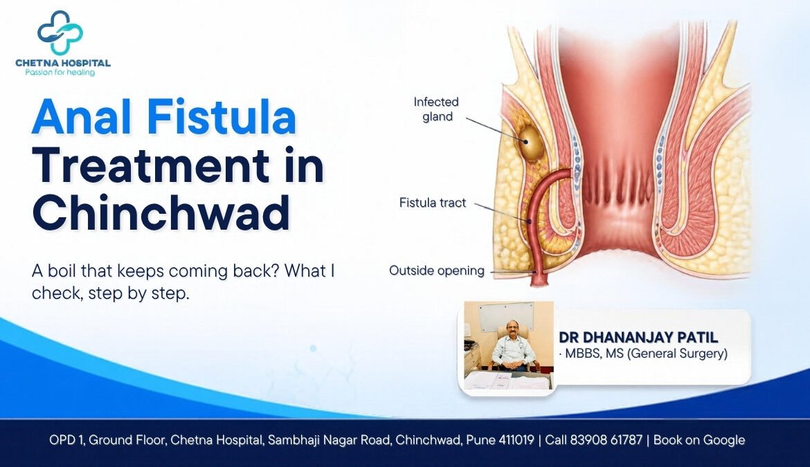 Anal fistula treatment in Chinchwad: a boil that keeps coming back. Dr Dhananjay Patil, General and Laser Surgeon, Chetna Hospital, Chinchwad